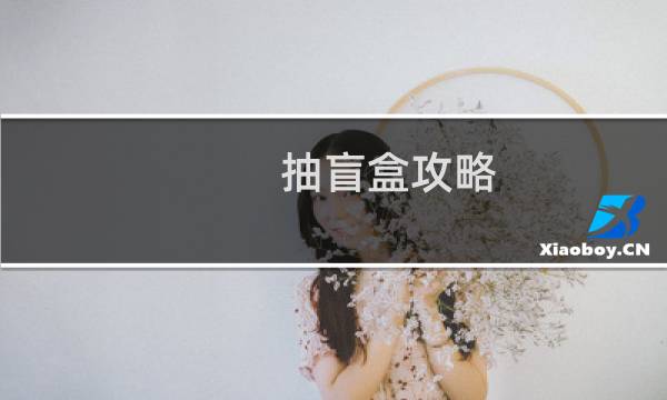 抽盲盒攻略