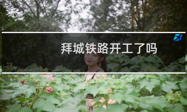 拜城铁路开工了吗