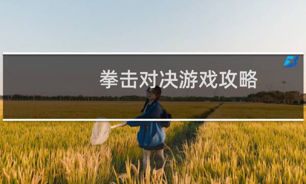拳击对决游戏攻略
