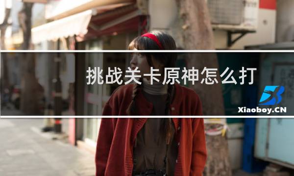 挑战关卡原神怎么打