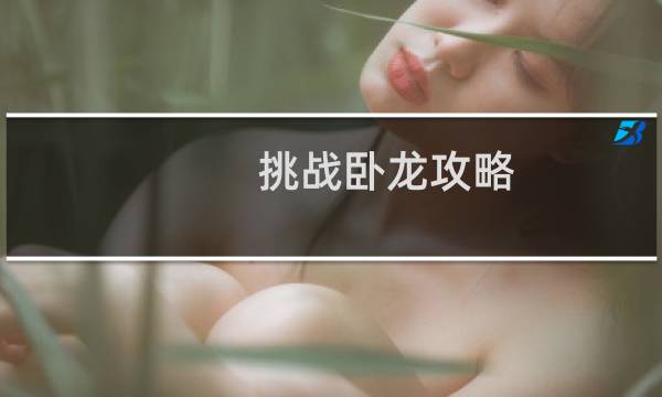 挑战卧龙攻略