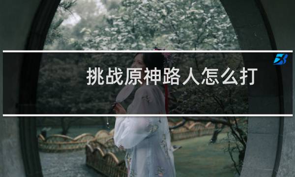 挑战原神路人怎么打