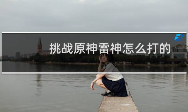 挑战原神雷神怎么打的
