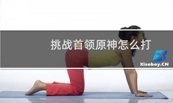 挑战首领原神怎么打