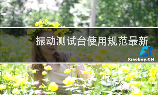 振动测试台使用规范最新