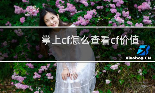 掌上cf怎么查看cf价值