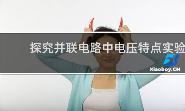 探究并联电路中电压特点实验