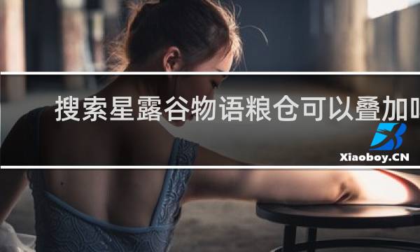 搜索星露谷物语粮仓可以叠加吗