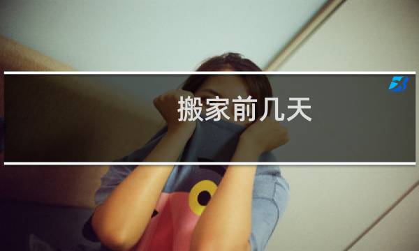搬家前几天