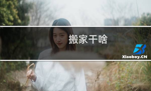 搬家干啥