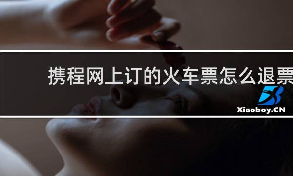 携程网上订的火车票怎么退票