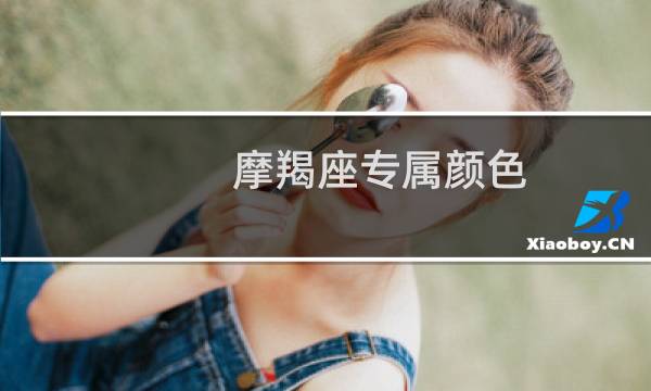 摩羯座专属颜色