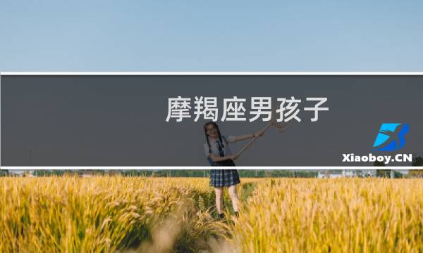 摩羯座男孩子