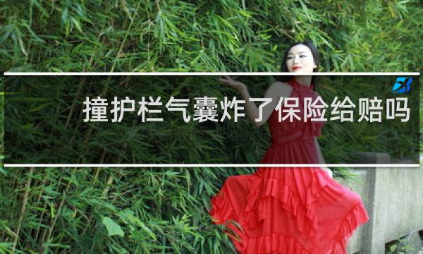 撞护栏气囊炸了保险给赔吗