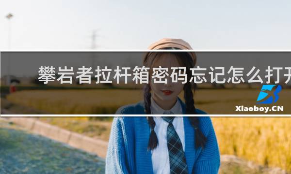 攀岩者拉杆箱密码忘记怎么打开