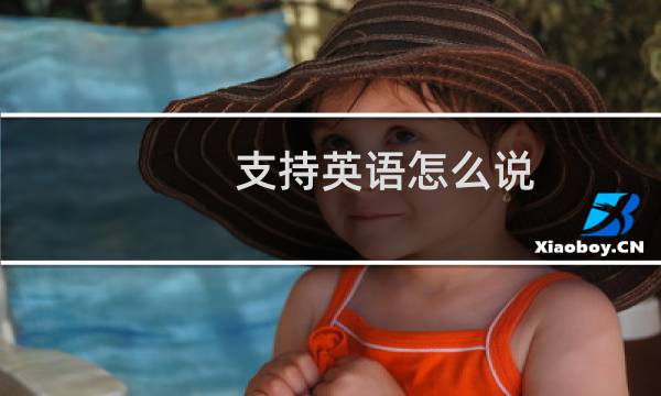 支持英语怎么说