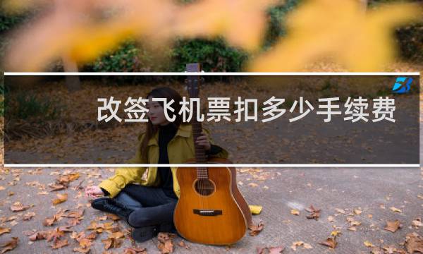 改签飞机票扣多少手续费