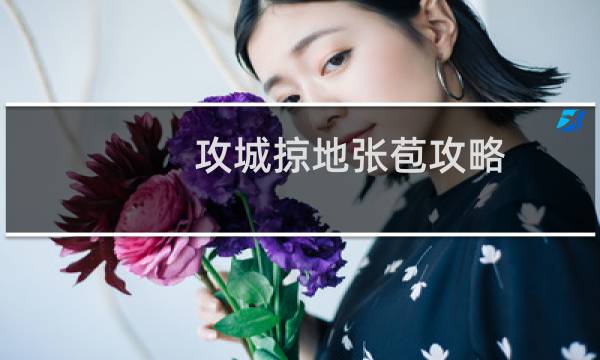 攻城掠地张苞攻略