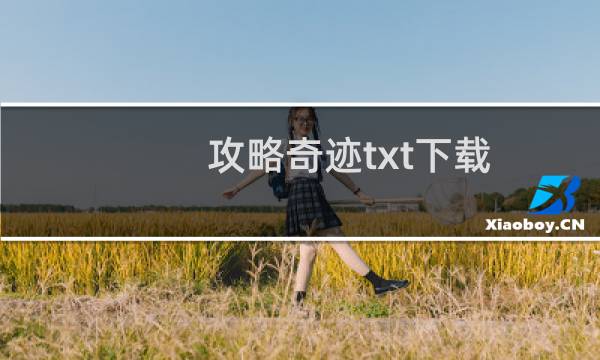 攻略奇迹txt下载