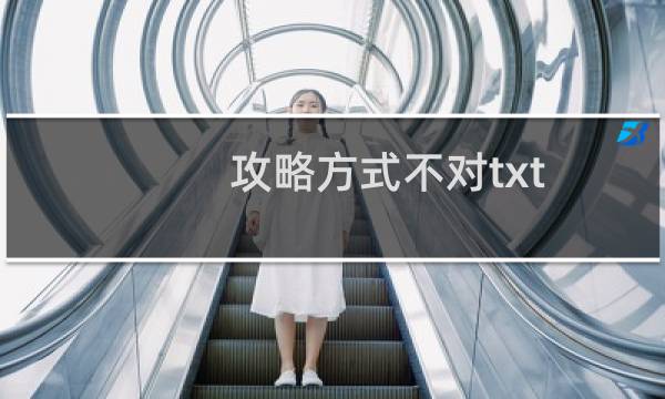 攻略方式不对txt