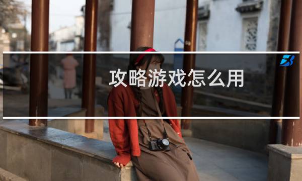 攻略游戏怎么用