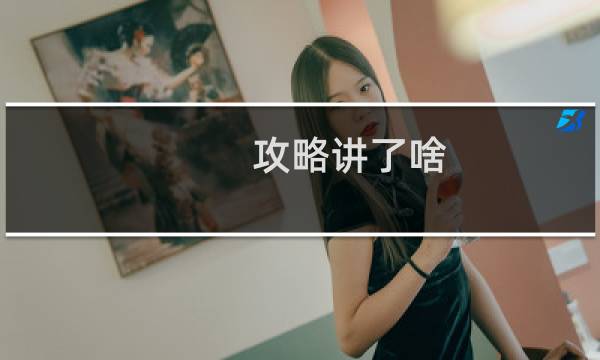 攻略讲了啥