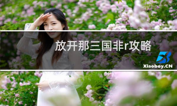 放开那三国非r攻略