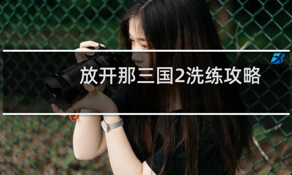 放开那三国2洗练攻略