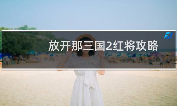 放开那三国2红将攻略