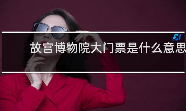 故宫博物院大门票是什么意思