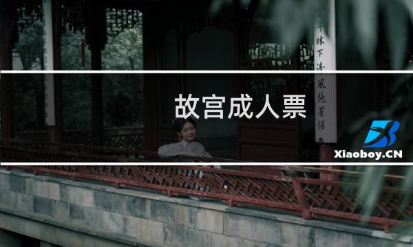 故宫成人票