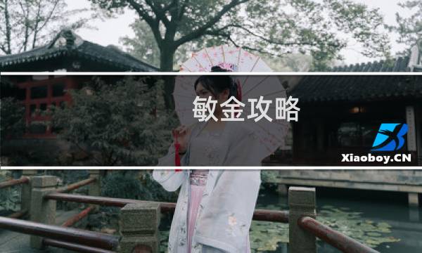敏金攻略