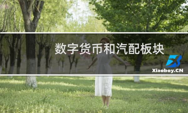 数字货币和汽配板块