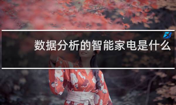 数据分析的智能家电是什么