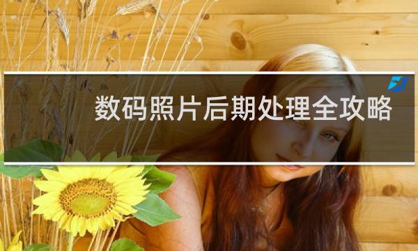 数码照片后期处理全攻略