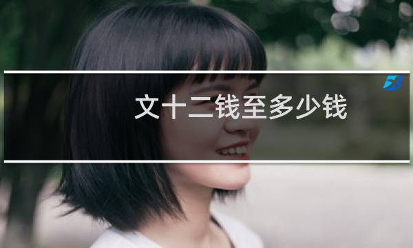 文十二钱至多少钱