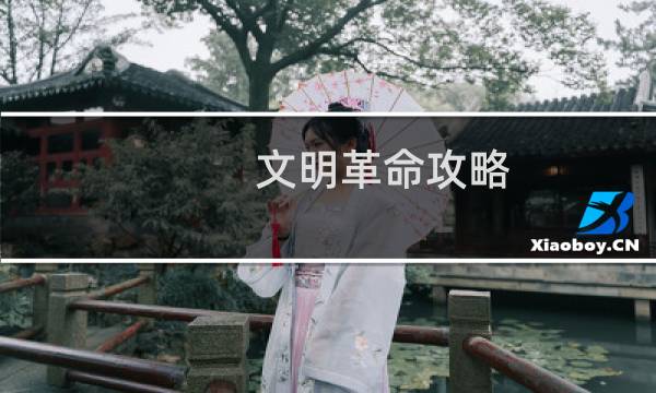 文明革命攻略