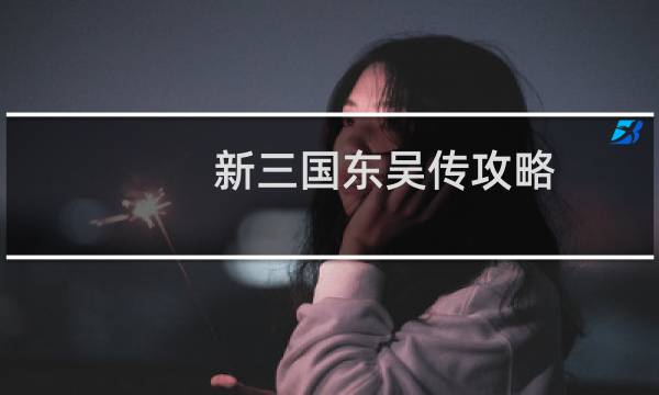 新三国东吴传攻略