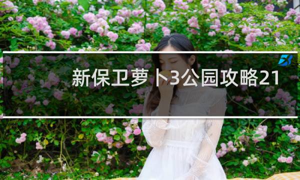 新保卫萝卜3公园攻略21