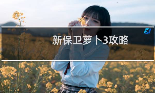 新保卫萝卜3攻略