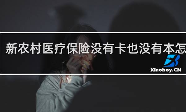新农村医疗保险没有卡也没有本怎么办