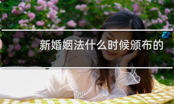 新婚姻法什么时候颁布的