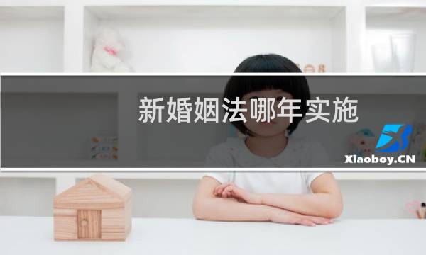 新婚姻法哪年实施