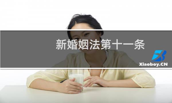 新婚姻法第十一条