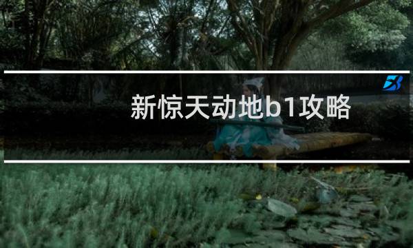 新惊天动地b1攻略
