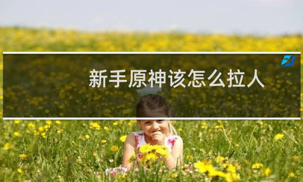 新手原神该怎么拉人