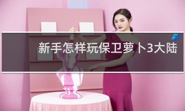 新手怎样玩保卫萝卜3大陆