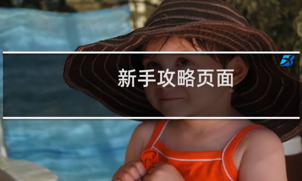新手攻略页面