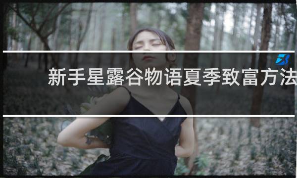 新手星露谷物语夏季致富方法