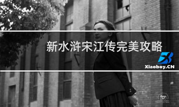 新水浒宋江传完美攻略